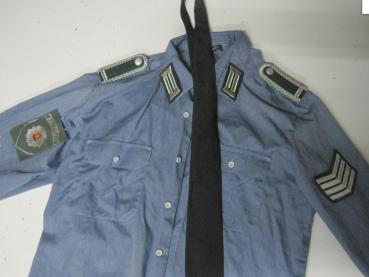 NVA Uniform Hemd Polizei Krawatte Effekten Schulterstücke Fasching Karneval