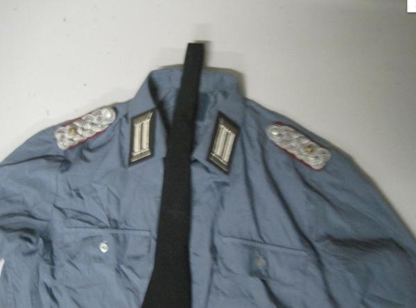 NVA Uniform Hemd Heer Krawatte Effekten Schulterstücke Fasching Major MfS DDR