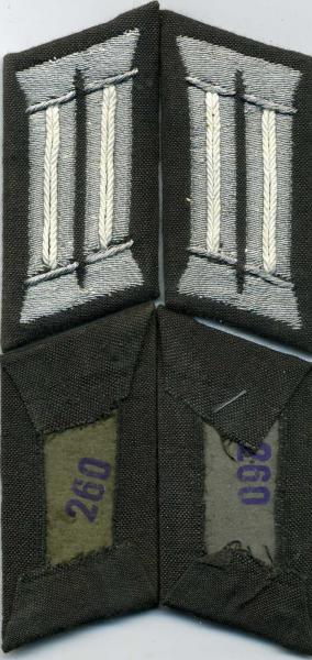 NVA Kragenspiegel gestickt ähn.Wehrmacht Offiziere Uniform-Artikel Effekten